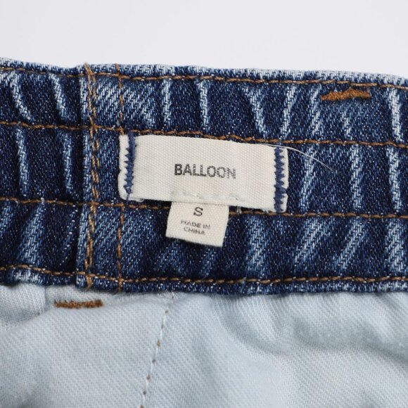 MADEWELL Pull-On Balloon Jeans in Morningside Wash Tencel Denim Size S - Picture 9 of 11